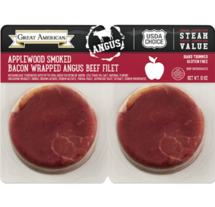 Applewood Smoked Bacon Wrapped Angus Beef Filet