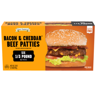 Bacon & Cheddar Beef Patties