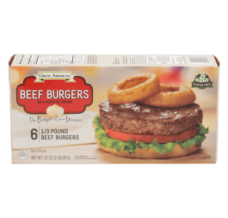 Beef Burgers with Roasted Onions image