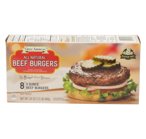 3 Ounce Beef Burgers image
